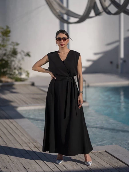 Black Crepe Dress IB1037